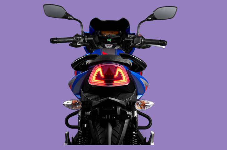 The 2022 TVS Apache RTR 160 and 180 get a full LED tail-lamp. 