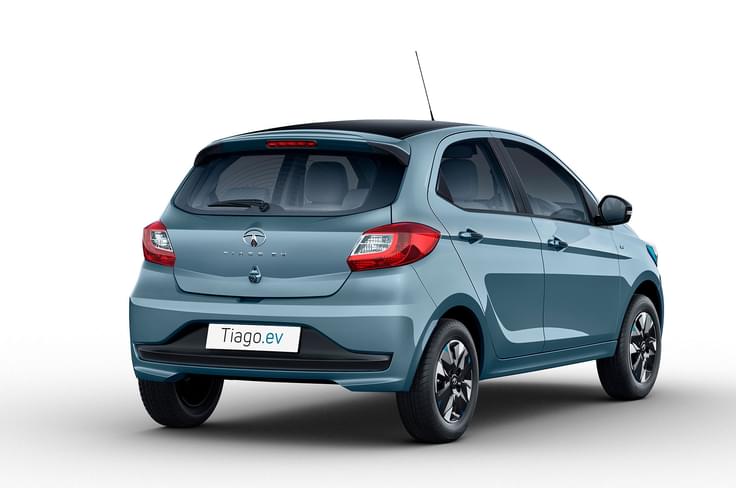 Tata Tiago EV rear quarter Tata Tiago EV rear quarter