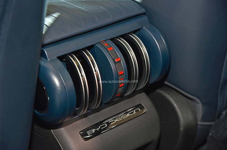 BYD Atto 3 rear AC vents
