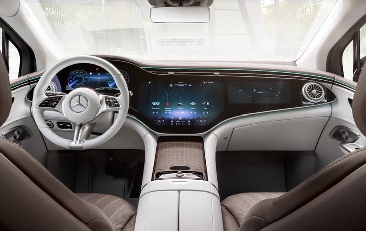 Mercedes-Benz EQE SUV dashboard