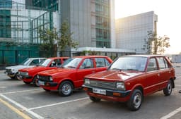 Autocar India's own SS80 Maruti 800 was among the oldest of the lot. 
