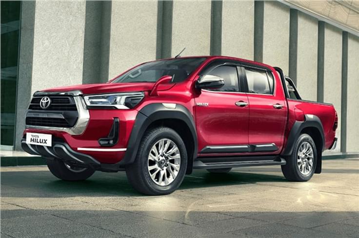 Toyota Hilux (March 31) -
Toyota’s lifestyle pickup is assembled in India with CKD kits at the brand’s plant in Karnataka.
Toyota Hilux (March 31) -
Toyota’s lifestyle pickup is assembled in India with CKD kits at the brand’s plant in Karnataka.