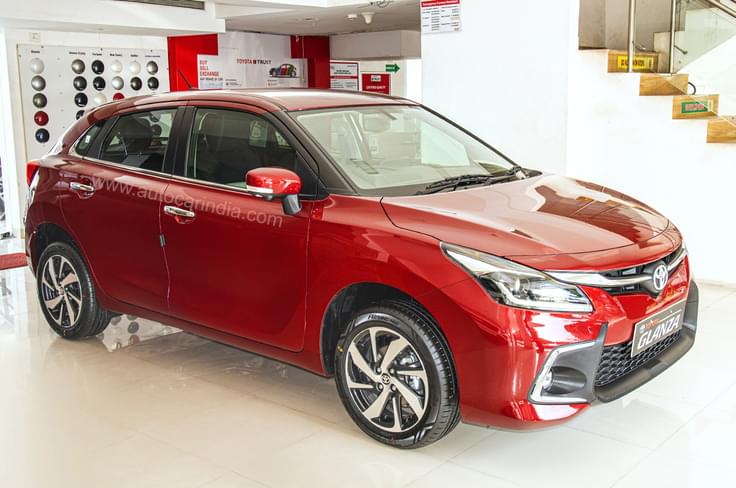 Toyota Glanza (March 15) -
The Glanza is Toyota’s only hatchback in India and is based on the Maruti Suzuki Baleno.
Toyota Glanza (March 15) -
The Glanza is Toyota’s only hatchback in India and is based on the Maruti Suzuki Baleno.