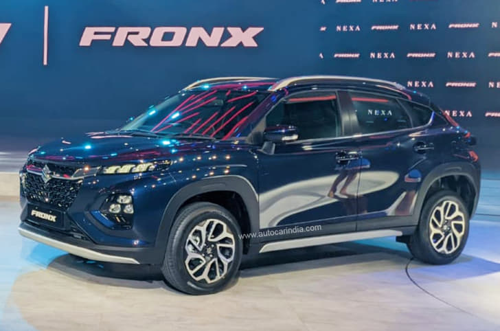 Maruti Suzuki Fronx SUV front quarter 