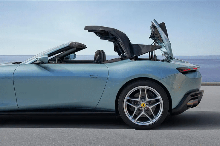 Ferrari Roma Spider roof opening Ferrari Roma Spider roof opening