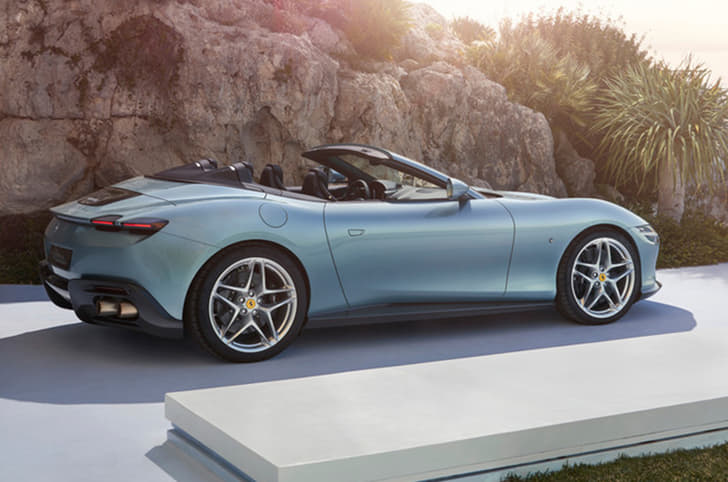 Ferrari Roma Spider rear three quarter