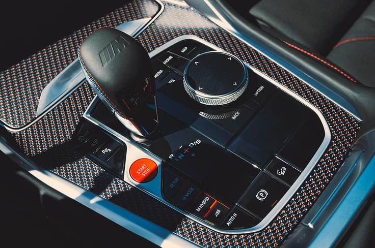 BMW XM Label Red centre console BMW XM Label Red centre console