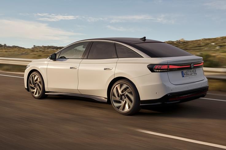 Volkswagen ID7 EV rear tracking Volkswagen ID7 EV rear tracking