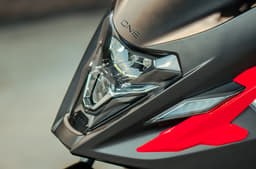The fascia also features 'winglets' on either side of the headlight.