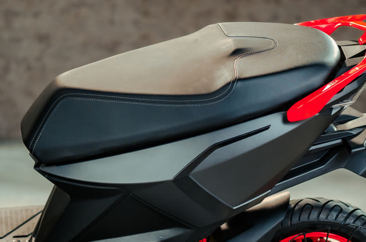 Seat height has gone up by over 20mm (from 775mm to 796mm) since we rode the pre-production version last year.