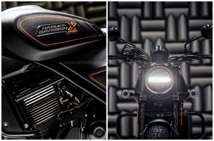 Power comes from a 440cc single-cylinder engine; there is a theme of circularity across the headlights, mirrors and indicators.