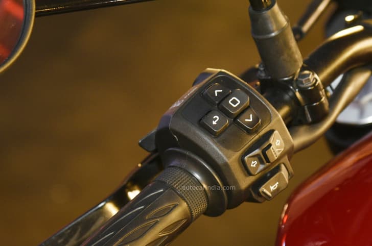 On the left are the switches to control the dash's functions.