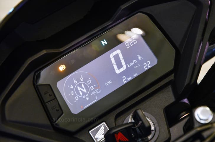 Though small, the LCD screen shows a good deal of information.