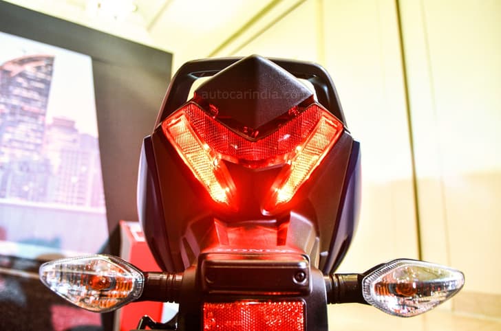 The tail lamp is also an LED unit, and sports a rather unique and distinctive design.