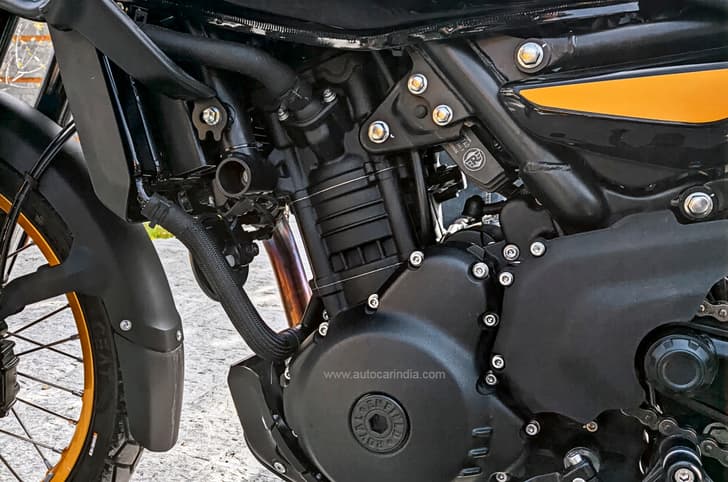 A closer look at the new liquid-cooled, single-cylinder engine.