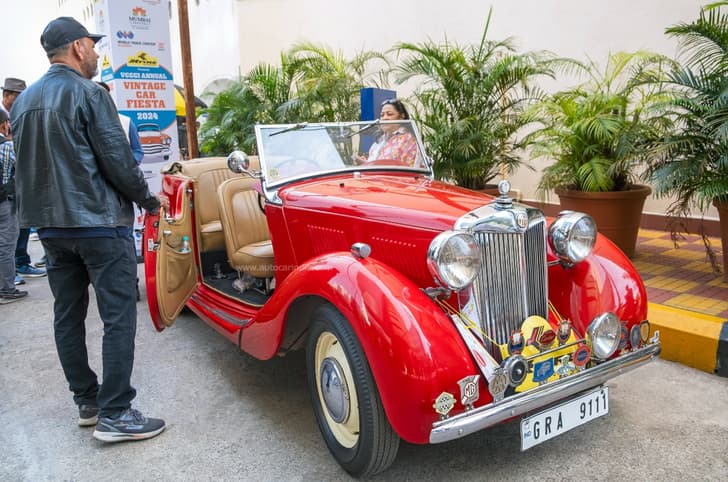The amazing 1950 MG Y Type Tourer that was recently driven all the way to the UK.