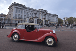 LalPari in front of Buckingham palace.