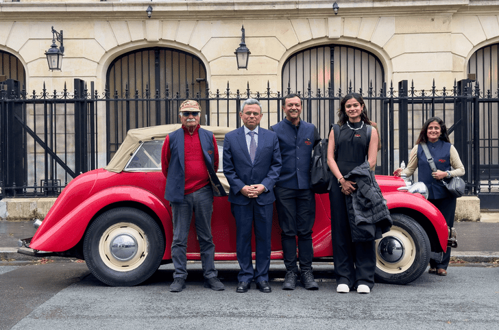 With the Honourable Jawed Ashraf, Indian ambassador to France.