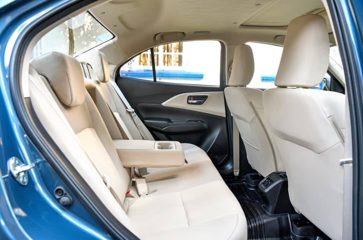 New Maruti Dzire rear seats