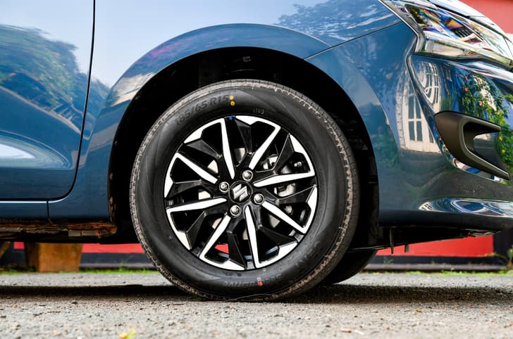 New Maruti Dzire 15-inch wheels