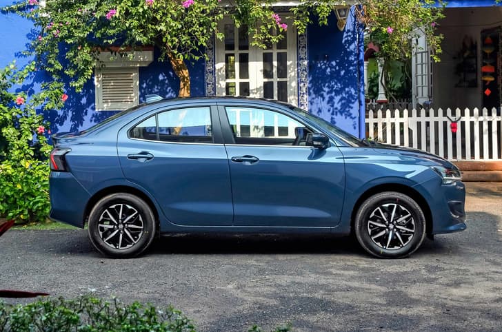New Maruti Dzire side profile