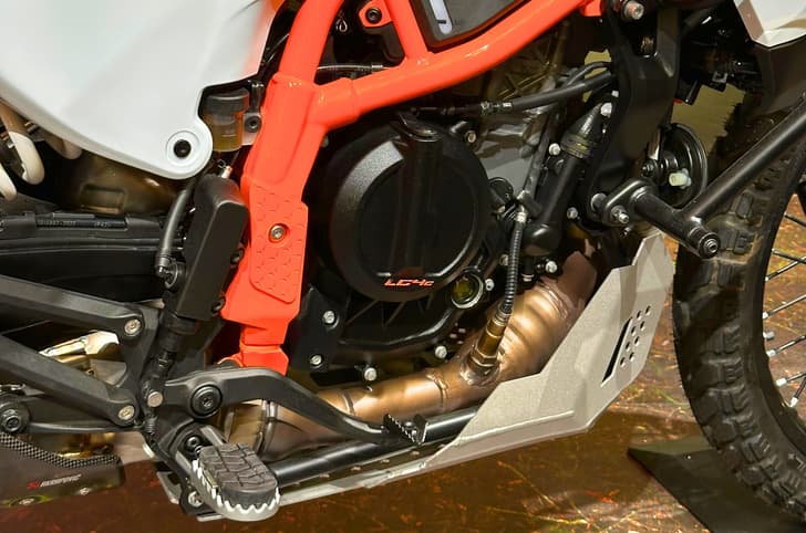 At its heart is the new engine seen on the 390 Duke, which is expected to make 46hp and 39Nm of torque.