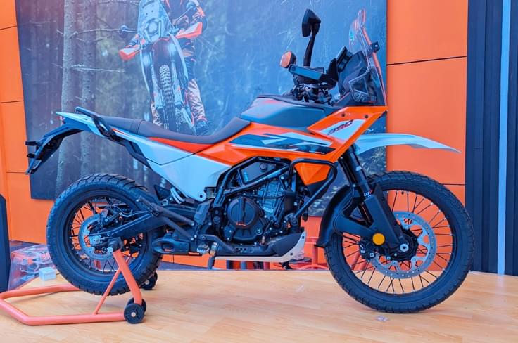 KTM 390 Adventure S is the mid-spec variant in the lineup. KTM 390 Adventure S is the mid-spec variant in the lineup.