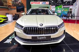 New Skoda Superb shown in India for the first time ahead of its launch. 