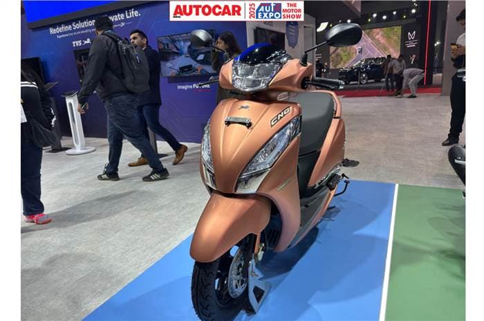 The TVS Jupiter CNG has a 1.4kg underseat CNG tank and a 2-litre auxiliary petrol tank.