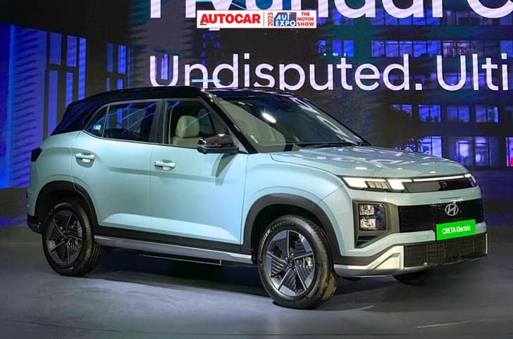 Hyundai Creta EV launches at Auto Expo; priced from Rs 17.99 lakh (ex-showroom). 
