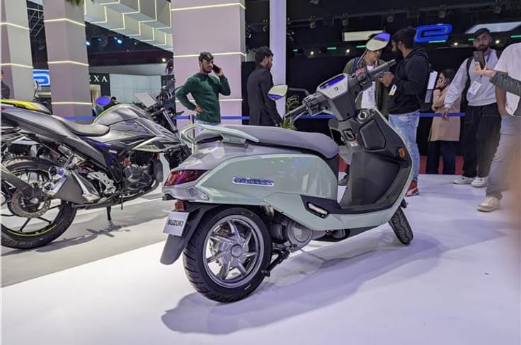 Suzuki has unveiled the Access Electric scooter. Suzuki has unveiled the Access Electric scooter.