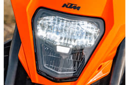 It gets a reflective based LED headlight 