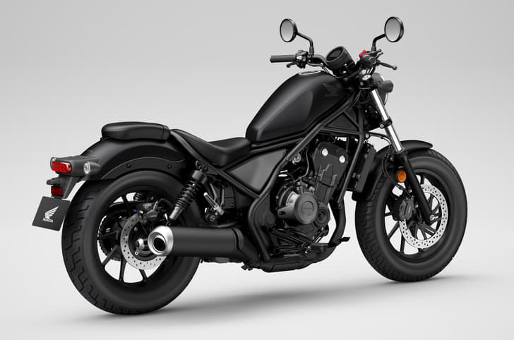 The Rebel 500 gets a 471cc, inline-2, liquid-cooled engine producing 46hp and 43.3Nm