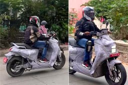 Yamaha electric scooter spy shots in India