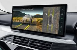 Tata Harrier EV transparent bonnet view 