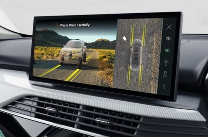 Tata Harrier EV transparent bonnet view