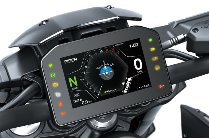 Kawasaki Z900 display