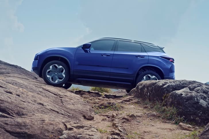 Tata Harrier EV off road exterior shot