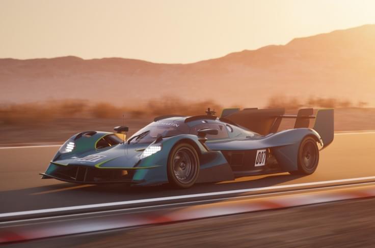Aston Martin Valkyrie LM hypercar track driving on track Aston Martin Valkyrie LM hypercar track driving