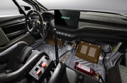 Skoda electric car concept Enyaq RS race interior