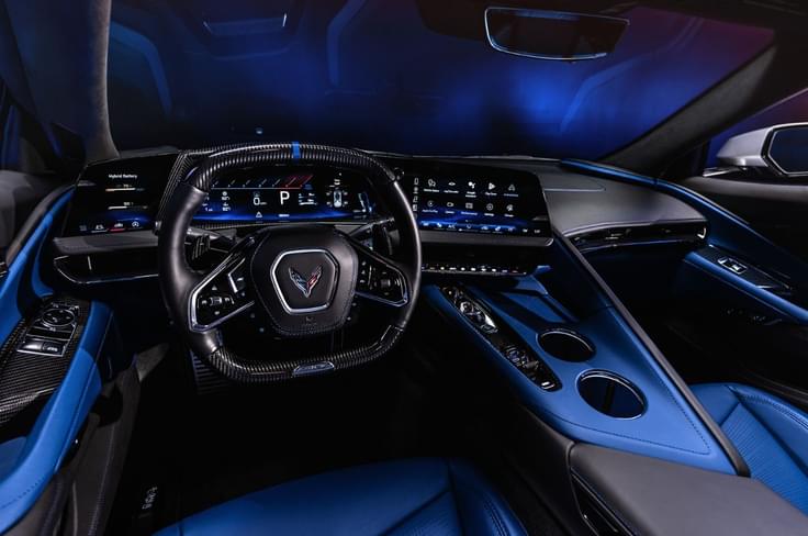 Chevrolet Corvette ZR1X interior blue Chevrolet Corvette ZR1X interior blue