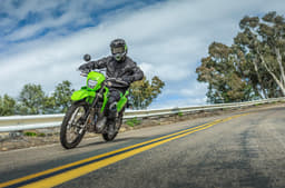 Kawasaki KLX230 on the road