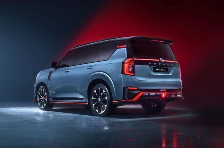 Nissan Patrol Nismo rear left photo in studio Nissan Patrol Nismo rear left photo in studio