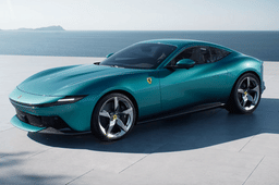 Ferrari Amalfi cyan color