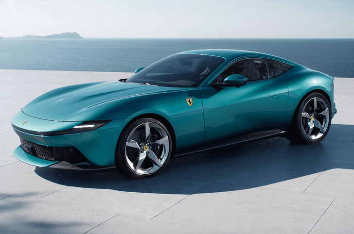 Ferrari Amalfi cyan color