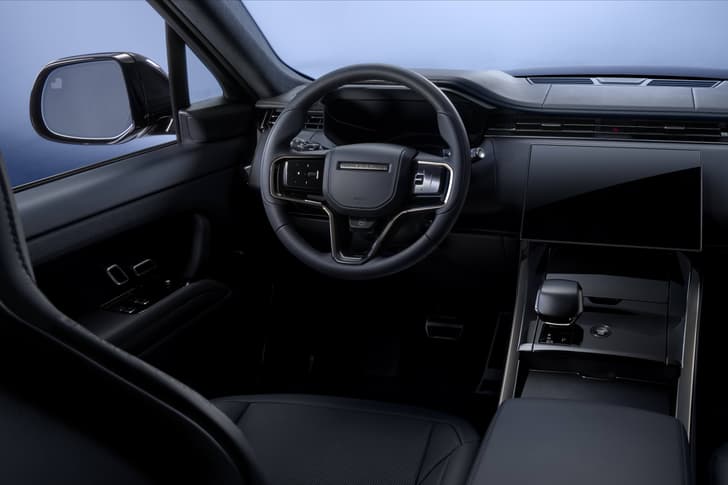 range rover sport sv black edition interior in studio