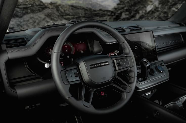 defender octa black edition interior defender octa black edition in field