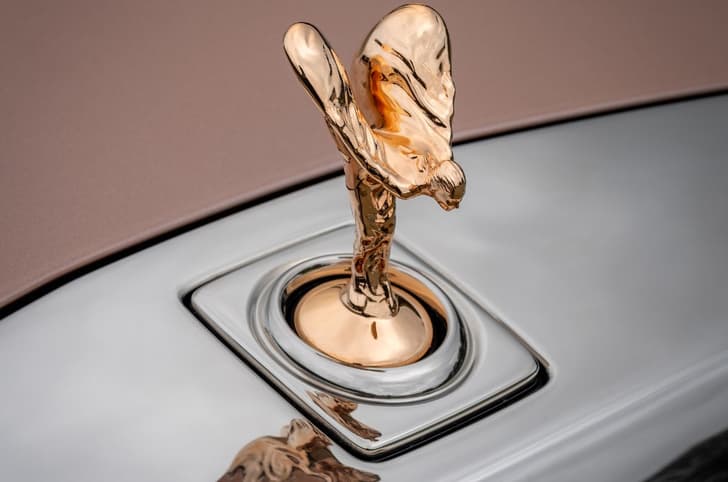 One off Rolls Royce Phantom Dentelle rose gold sprit of ecstasy