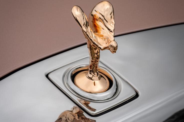 One off Rolls Royce Phantom Dentelle rose gold sprit of ecstasy One off Rolls Royce Phantom Dentelle rose gold sprit of ecstasy