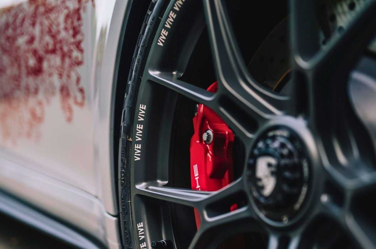 One off Porsche 911 GT3 alloy wheel lettering